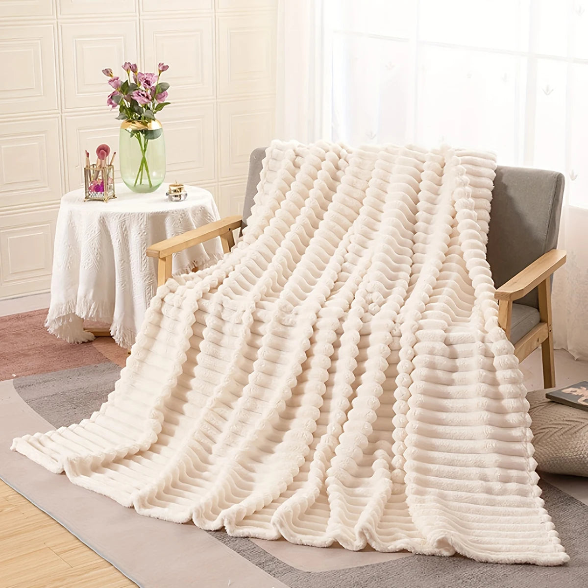 Flannel Blanket Soft Warm Throw Blankets